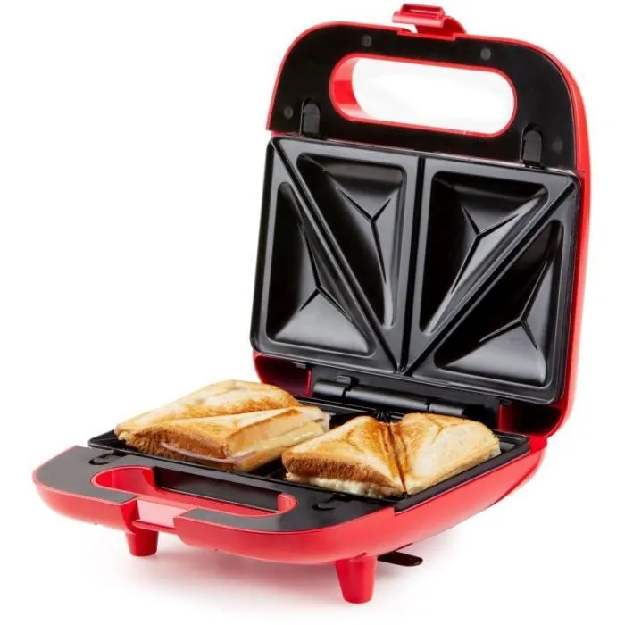 DOMO Appareil à Croque-Monsieur 5 en 1 DO9242W, 750W, avec 5 Jeux de Plaques Anti-Adhésives Interchangeables pour Croques, Gaufres, Donuts