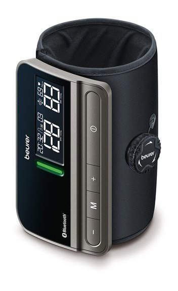 Beurer BM-81 Tensiomètre de Bras Bluetooth avec Bracelet Intégré EasyLock pour Suivi de la Pression Artérielle