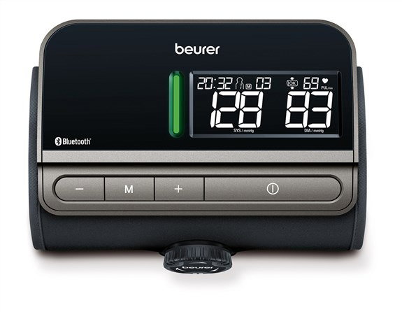 Beurer BM-81 Tensiomètre de Bras Bluetooth avec Bracelet Intégré EasyLock pour Suivi de la Pression Artérielle
