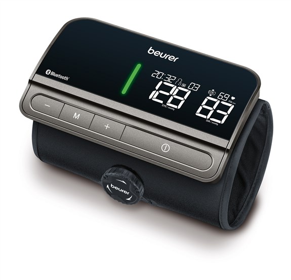 Beurer BM-81 Tensiomètre de Bras Bluetooth avec Bracelet Intégré EasyLock pour Suivi de la Pression Artérielle
