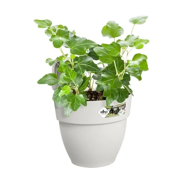 ELHO Pot de Fleurs Balcon Vibia Campana Easy Hanger Small - Blanc Soie - Plastique - 24.1 x 20.5 x 26.5 cm