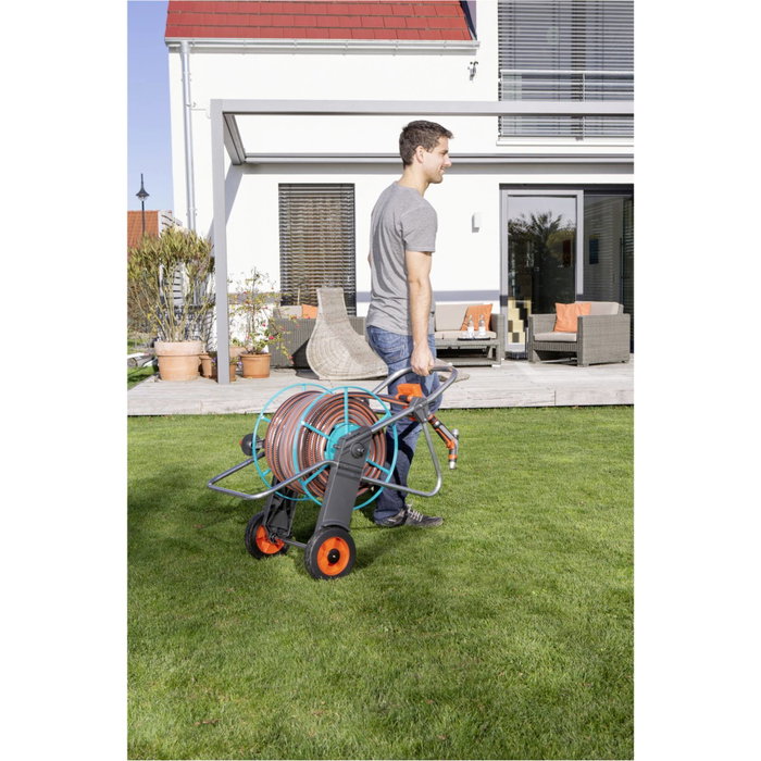 Gardena Dévidoir métal sur roues 100