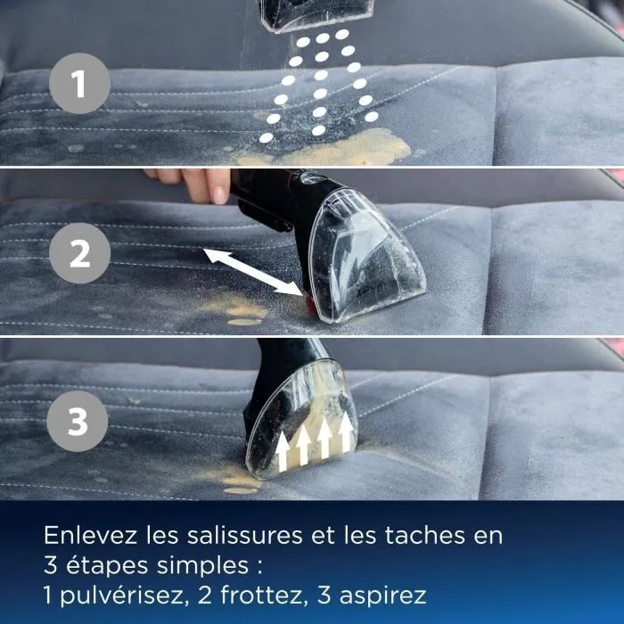 Bissell Spotclean Pro 1558N - Nettoyeur Détacheur Professionnel Portatif - Réservoir 3,5L - Efficace contre toutes les taches