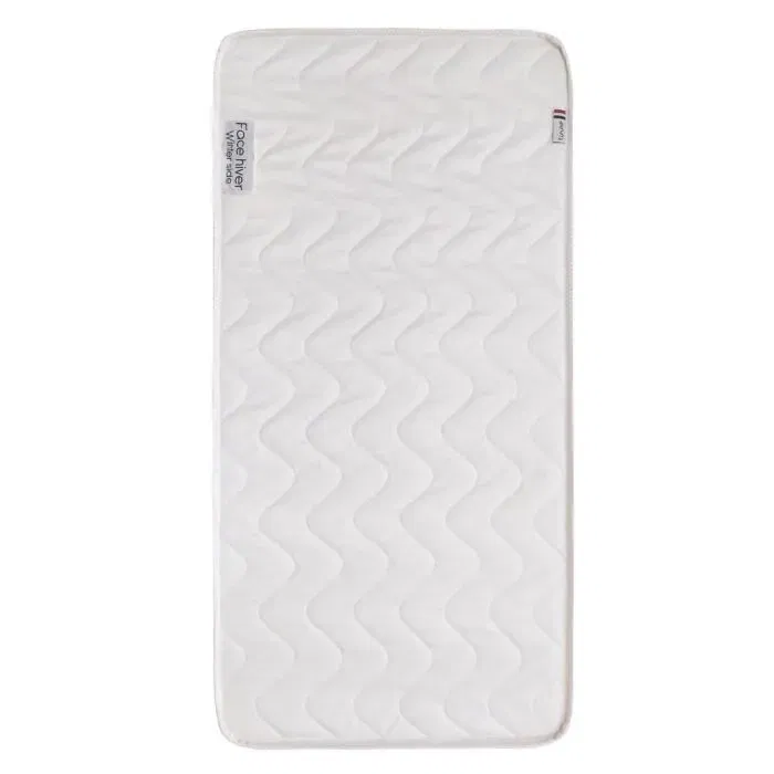 Tineo Matelas bébé Climatisé Évolutif 60x120 cm - Face Hiver/Été, Cœur Mousse Polyuréthane, Fabriqué en France
