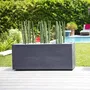 EDA Bac à fleurs Graphit 98 L, Gris Anthracite 99.5 x 39 x 43 cm - Jardinière pour extérieur