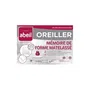 Abeil Oreiller à mémoire de forme matelassé Blanc 60 x 60 cm - Microfibre polyester - Garnissage mousse viscoélastique 950 g/m²