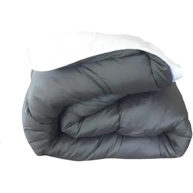 Abeil Couette Chaude Bicolore 140 x 200 cm Blanc et Gris - 350 g/m², Polyester, Reversible, OEKO-TEX, Lavable en Machine Abeil Couette Chaude Bicolore 140 x 200 cm Blanc et Gris - 350 g/m², Polyester, Reversible, OEKO-TEX, Lavable en Machine