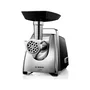 Bosch MFW67440 Hachoir à Viande 700W Noir avec Pieds Antidérapants, Acier Inoxydable, Bouchon à Saucisse et Plateau de Rangement