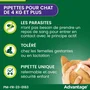 Advantage Solution Antipuce Chat Lapin +4kg, 6 pipettes