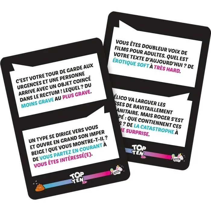 Asmodee Top Ten 18+ - Jeu de société coopératif pour 4 à 9 joueurs à partir de 18 ans - Durée 30 min à 1h - Version française Asmodee Top Ten 18+ - Jeu de société coopératif pour 4 à 9 joueurs à partir de 18 ans - Durée 30 min à 1h - Version française