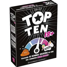 Asmodee Top Ten 18+ - Jeu de société coopératif pour 4 à 9 joueurs à partir de 18 ans - Durée 30 min à 1h - Version française