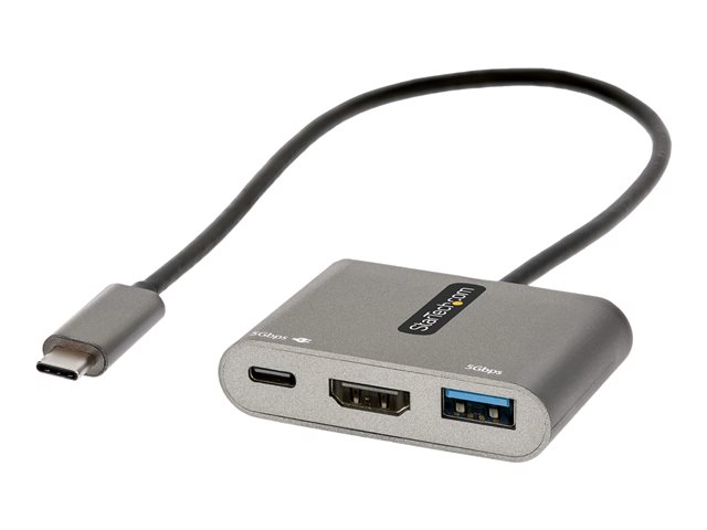 StarTech.com CDP2HDUACP2 Adaptateur USB-C Multiports avec HDMI 4K, USB-A 3.2, PD 100W