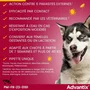 Advantix Antiparasitaire pour Chiens de Très Grande Race 40 à 60kg - 4 Pipettes - Élimine Puces, Tiques, Poux, Répulsif Moustiques et Phlébotomes