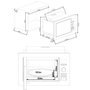 Continental Edison Micro-ondes grill encastrable 25L Noir Inox