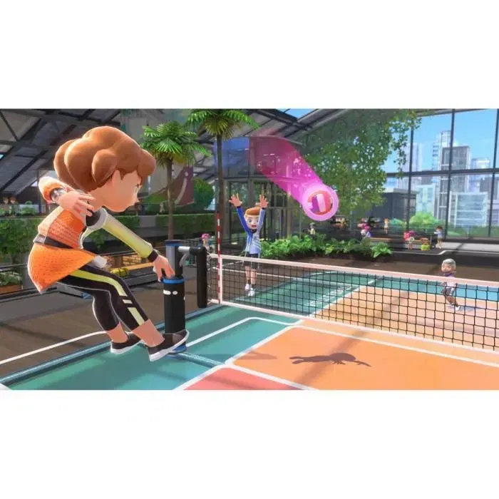 Nintendo - Jeu Nintendo Switch Sports - Pour Nintendo Switch - Sports (Badminton, Volley, Football, Chambara, Bowling, Tennis) - Détection de mouvements avec Joy-Con