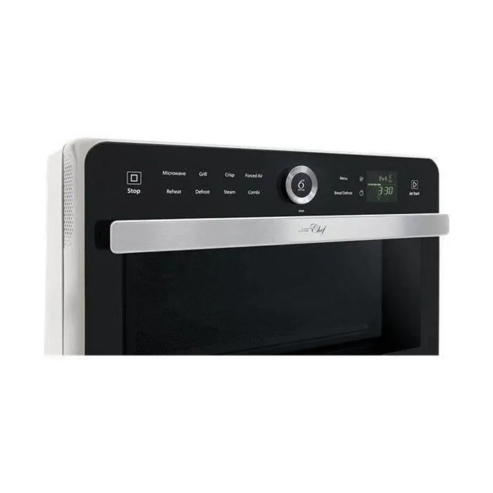 Whirlpool JT469WH - Micro-ondes posable combiné 33 L 6ème sens Combi Crisp Vapeur - Blanc - Puissance 1000 W - Cavité Inox - Plateau 36 cm