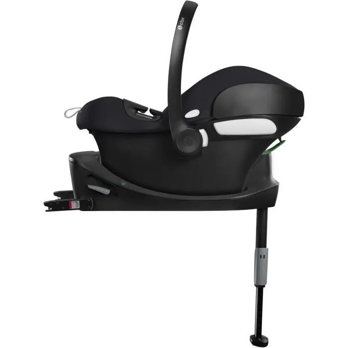 CYBEX Aton B2 i-Size Siège Auto Groupe 0/0+ (0-24 Mois) - Protection Latérale LS.P - Canopy XXL UPF50+ - Noir Volcano