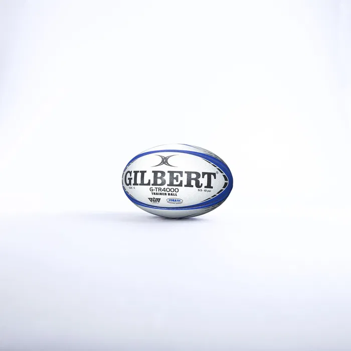 Gilbert GTR4000 - Ballon de rugby d'entraînement Taille 5 - Couleur marine - Pour entraînements et collection
