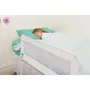 Dreambaby Barrière de lit extra large Phoenix, pliable et portable, 110 x 45.5 cm (L x H), blanche, pour lit plat ou à lattes
