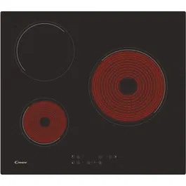 Candy CH63CT Plaque de cuisson vitrocéramique 3 foyers 5500W - Noir