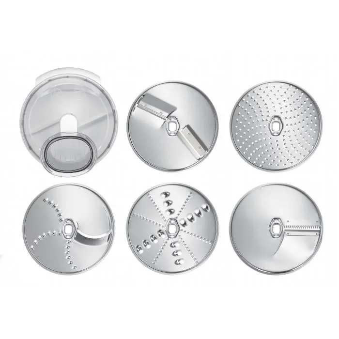 Bosch Lot VeggieLove pour MUM5 - Râpeur/éminceur avec 5 disques