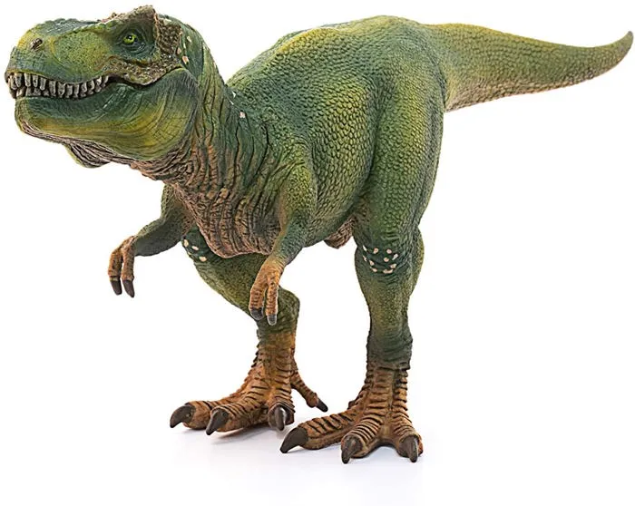Schleich 14525 DINOSAURS - Figurine Tyrannosaure Rex vert avec mâchoire mobile, jouet dinosaure réaliste pour enfants dès 4 ans