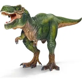 Schleich 14525 DINOSAURS - Figurine Tyrannosaure Rex vert avec mâchoire mobile, jouet dinosaure réaliste pour enfants dès 4 ans