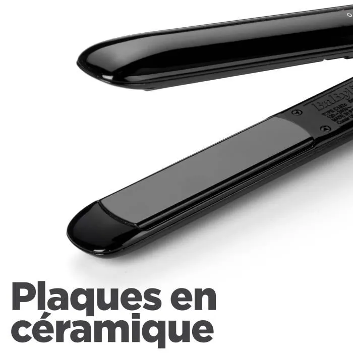 BaByliss ST255E Sleek Finish Lisseur avec Températures Digitales et Plaques Tourmaline Céramique