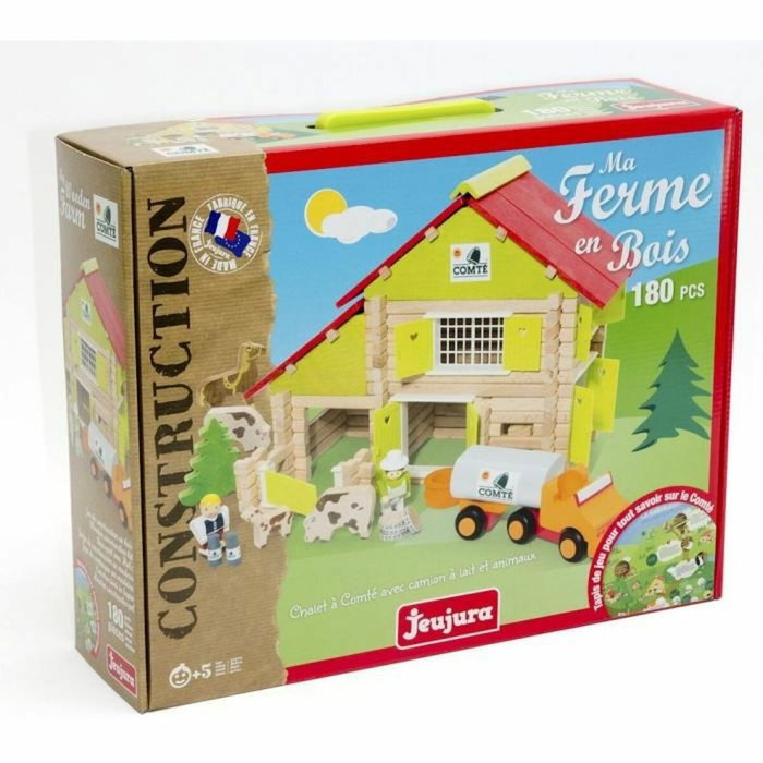 Jeujura Ma Ferme en bois - 180 pièces