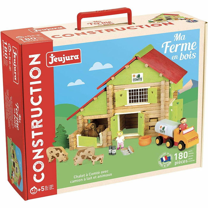 Jeujura Ma Ferme en bois - 180 pièces