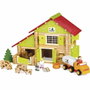 Jeujura Ma Ferme en bois - 180 pièces