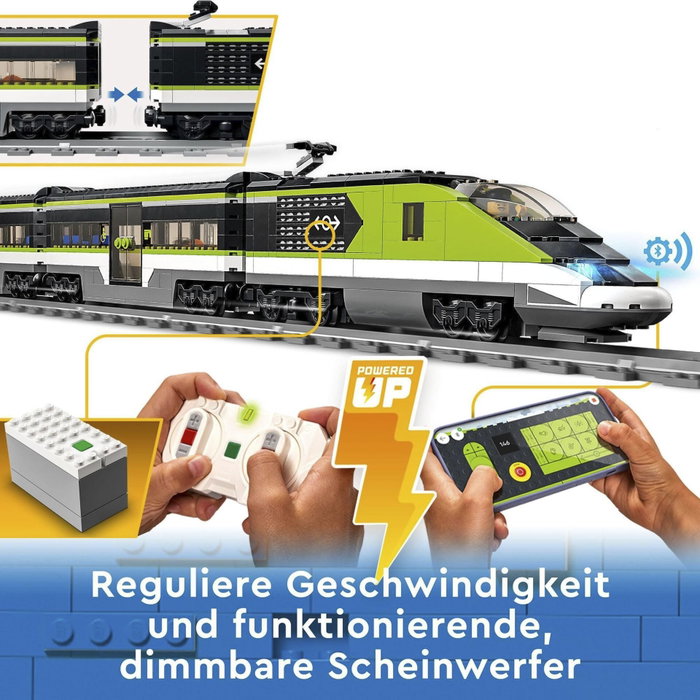 LEGO City Train de Voyageurs Express - Jouet de Train Télécommandé LEGO City Train de Voyageurs Express - Jouet de Train Télécommandé