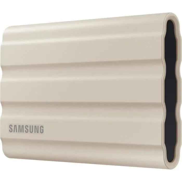 Samsung SSD Externe T7 Shield MU-PE1T0K/EU 1 To Beige - Rapide, Résistant, Compact, USB 3.2 Gen 2 pour Stockage et Transfert