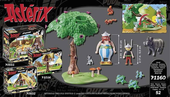 Playmobil Astérix La chasse au sanglier, 52 pièces