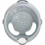 Thermobaby Anneau de bain Aquafun - Siège bébé avec dossier et accoudoirs, stable, 4 ventouses, pour bébés 7 à 16 mois, gris et blanc
