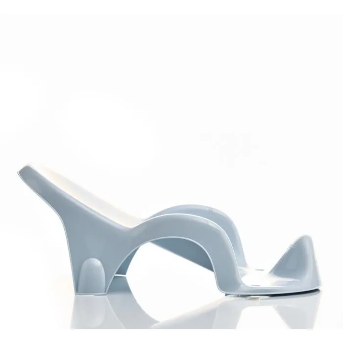 Thermobaby Transat de bain Atoll pour bébé, fleur bleue - Confort optimal, compatible baignoires Thermobaby, de la naissance à 8 mois