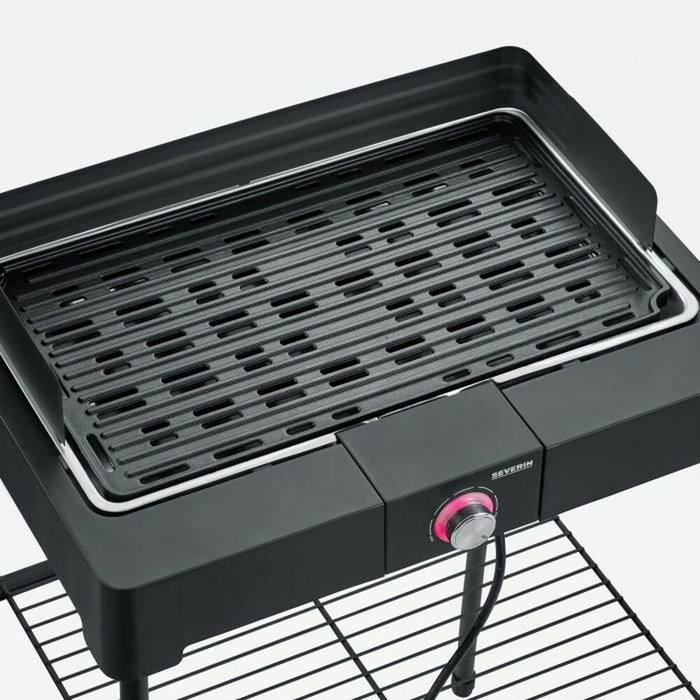 SEVERIN Barbecue électrique PG8568 2200W avec grille fonte d'aluminium