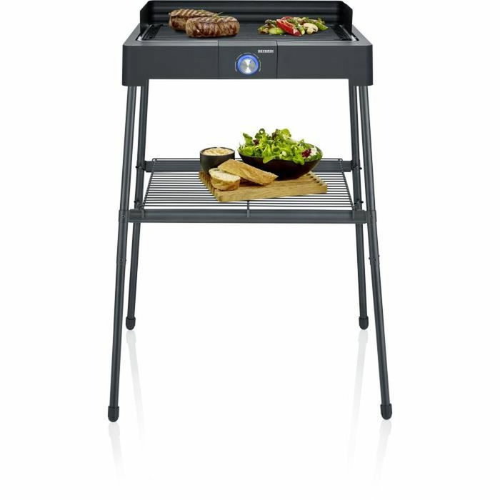 SEVERIN Barbecue électrique PG8568 2200W avec grille fonte d'aluminium