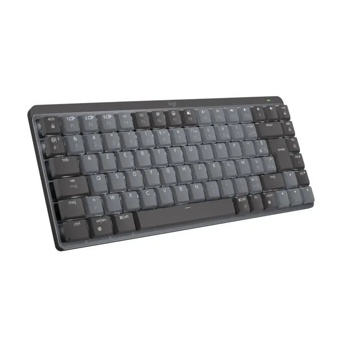Logitech MX Mechanical Mini - Clavier mécanique sans fil compact AZERTY avec rétroéclairage, connectivité Easy-Switch 3 appareils - Graphite Logitech MX Mechanical Mini - Clavier mécanique sans fil compact AZERTY avec rétroéclairage, connectivité Easy-Switch 3 appareils - Graphite