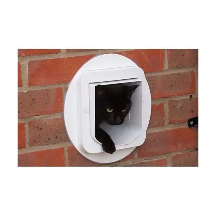 Sureflap Grande Chatière à Puce Électronique Connectée - Blanc - 178 mm x 170 mm - Contrôle d'accès via Application Sureflap Grande Chatière à Puce Électronique Connectée - Blanc - 178 mm x 170 mm - Contrôle d'accès via Application