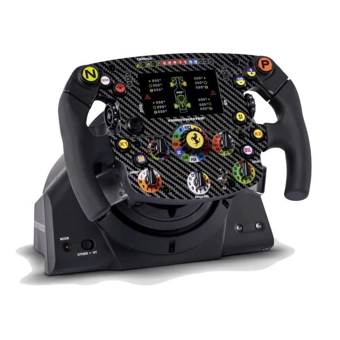 Thrustmaster Volant Ferrari SF1000 Edition pour PC, Écran LCD IPS, Fibre de Carbone, 25 Boutons, 7 Encodeurs