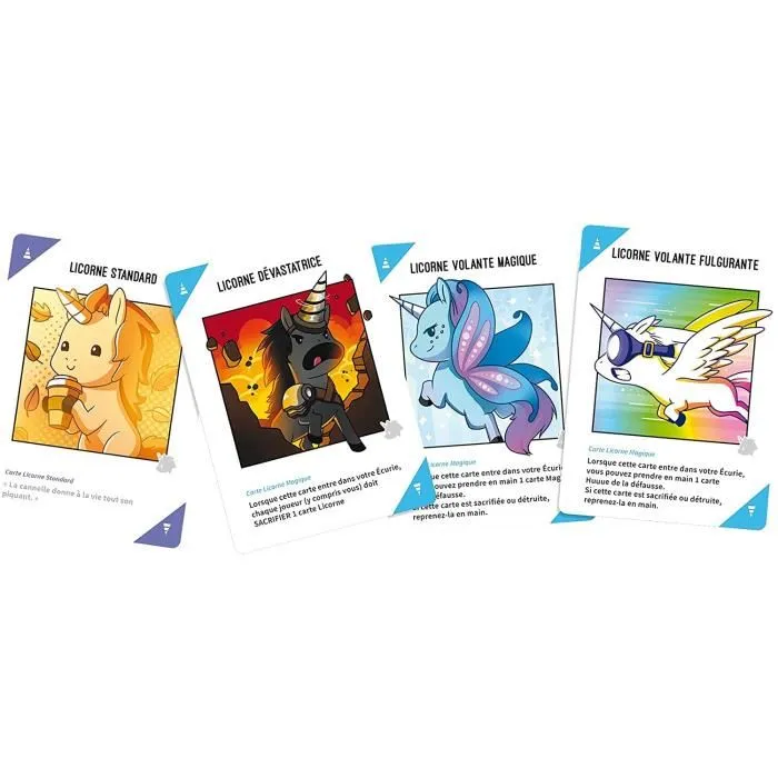 Asmodee Unstable Unicorns - Jeu de cartes stratégique familial de 2 à 8 joueurs, à partir de 8 ans, durée 30-60 minutes, en français