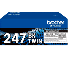 Brother Toner TN-247BKT / TN247BKTWIN Noir - Cartouche d'encre XL - Pack de 2