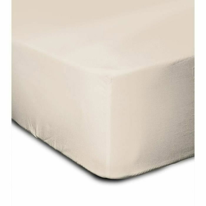 Lovely Home Drap housse 100 % coton 90 x 190 cm Beige clair Lovely Home Drap housse 100 % coton 90 x 190 cm Beige clair