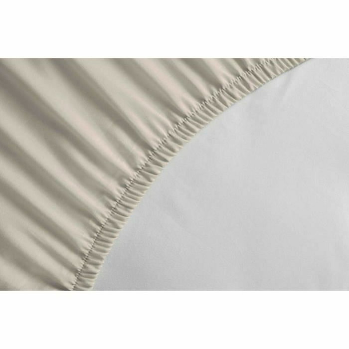 Lovely Home Drap housse 160 x 200 cm Beige clair