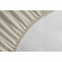 Lovely Home Drap housse 160 x 200 cm Beige clair