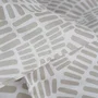 Today Ensemble de linge de lit 2 personnes 260 x 240 cm 100% Coton Motif Ethnique Beige