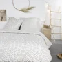 Today Ensemble de linge de lit 2 personnes 260 x 240 cm 100% Coton Motif Ethnique Beige