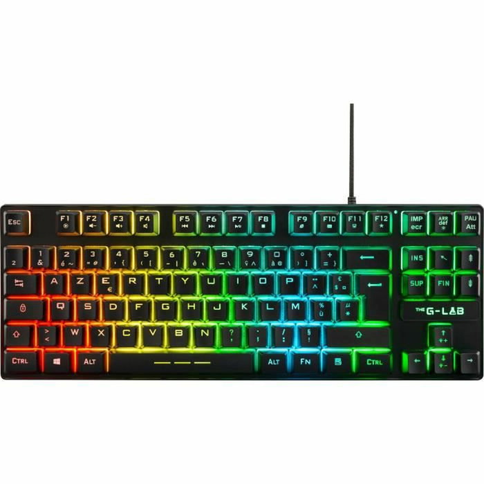 The G-Lab Keyz Caesium TKL RGB Noir AZERTY The G-Lab Keyz Caesium TKL RGB Noir AZERTY