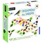 Nathan Jeux d'apprentissage - Tridomino Du Jardin - Jeu de domino éducatif sur la nature (feuilles, fleurs, fruits, insectes, oiseaux) avec guide